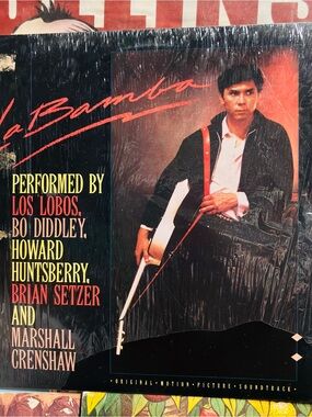ORIG 1987 La Bamba LP VINYL Los Lobos & more MINT - 1st Press - never played